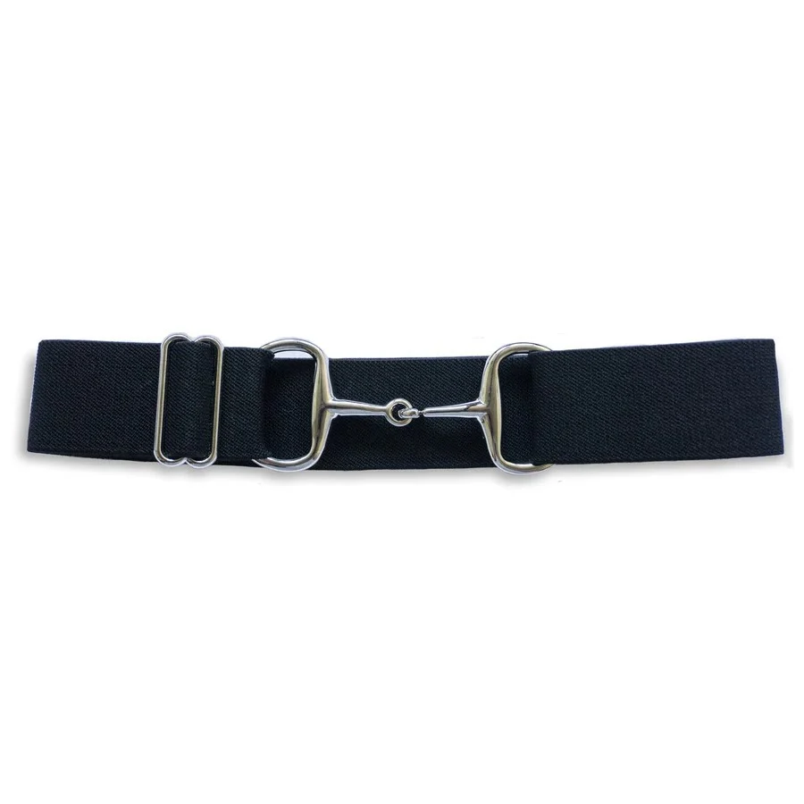 Snaffle Bit Belt Horseshoe Buckle Equestrian Elastic Belt - Image 6