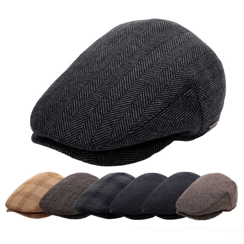 Sport Ivy Flat Cap with Earflap Beret - Image 2