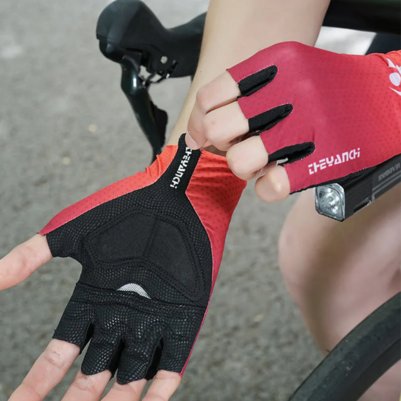 Sports Cycling Half Finger Anti-Slip Ice Silk Gloves - Image 3