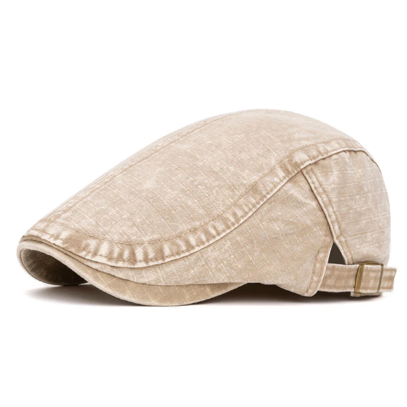 Spring & Summer Washed British Style Pure Cotton Beret - Image 13