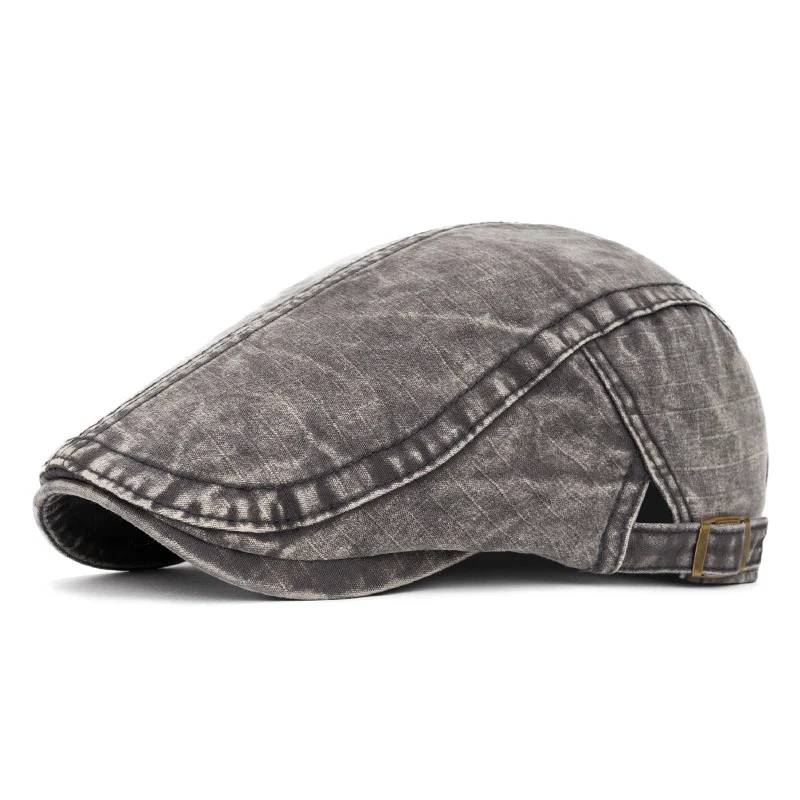 Spring & Summer Washed British Style Pure Cotton Beret - Image 15