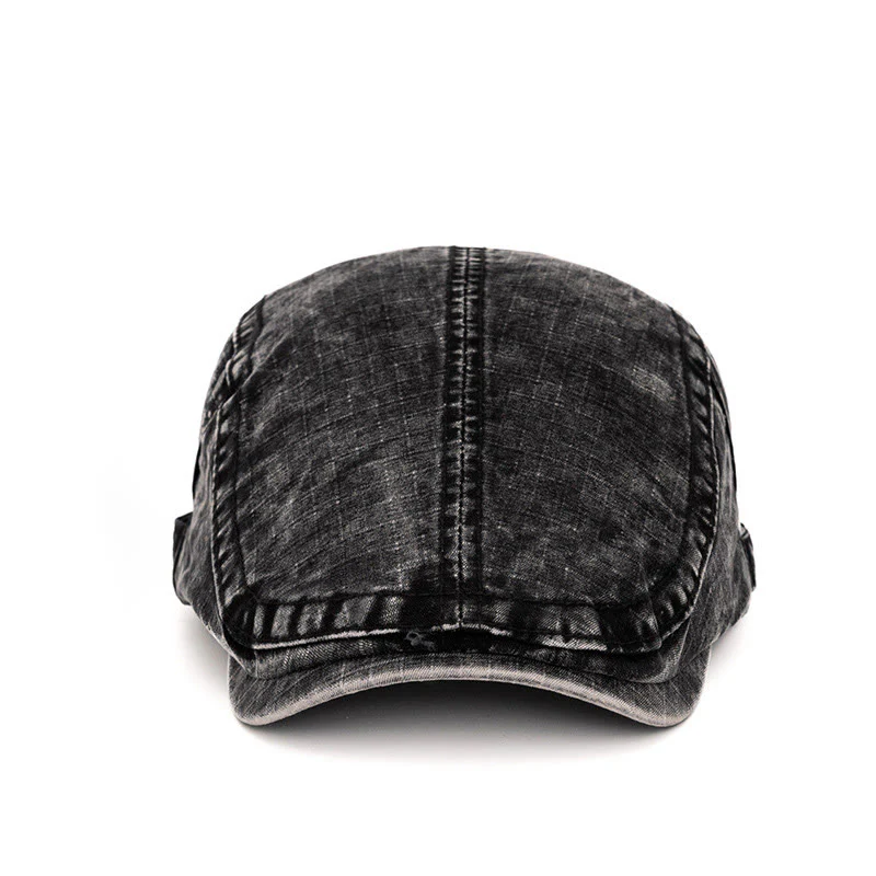 Spring & Summer Washed British Style Pure Cotton Beret - Image 4
