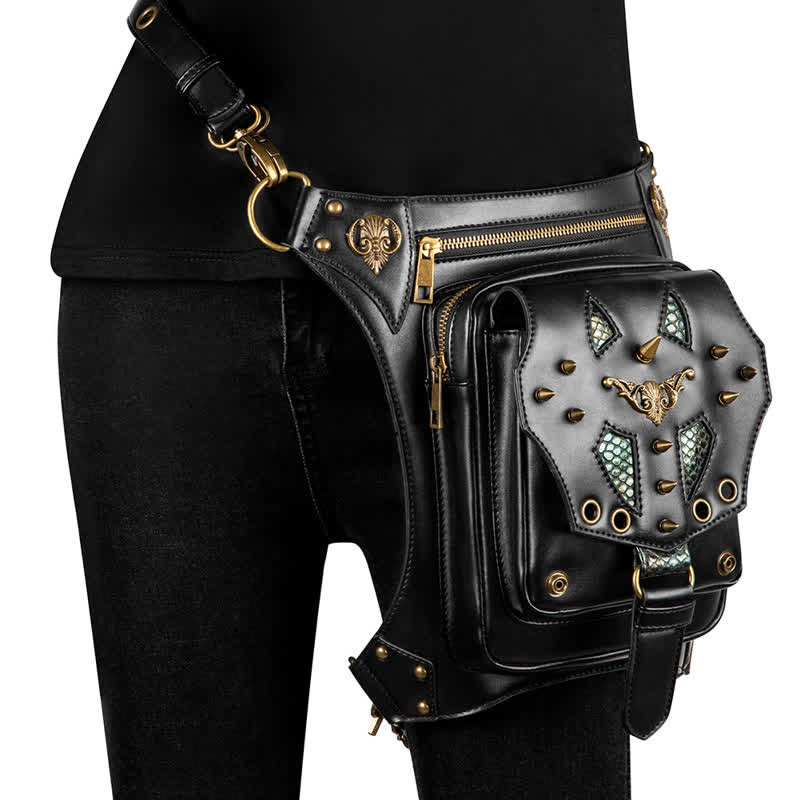 Steampunk Fanny Pack Thigh Holster Shoulder Waist Leg Bag - Image 17