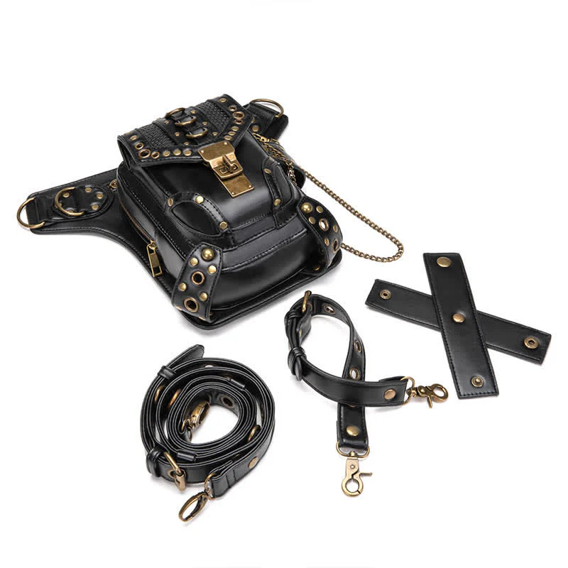 Steampunk Fanny Pack Thigh Holster Shoulder Waist Leg Bag - Image 7