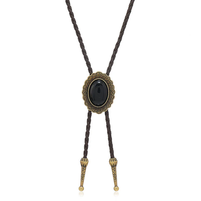 Stunning Western Replica Stone Bolo Tie - Image 6