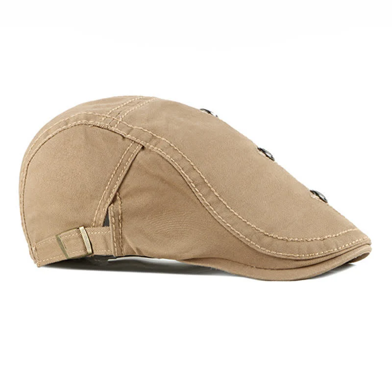 Stylish Punk Rivet Decors Flat Beret Hat - Image 3