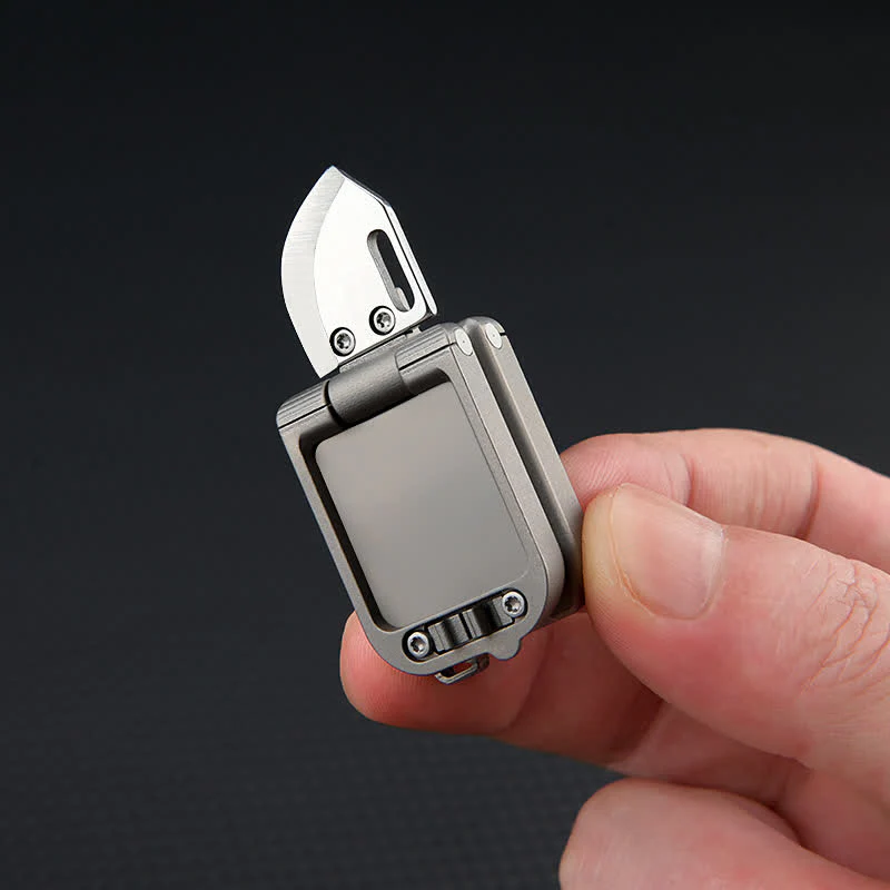 Suitcase Shape Unboxing EDC-Tool Hidden Knife Keychain - Image 3