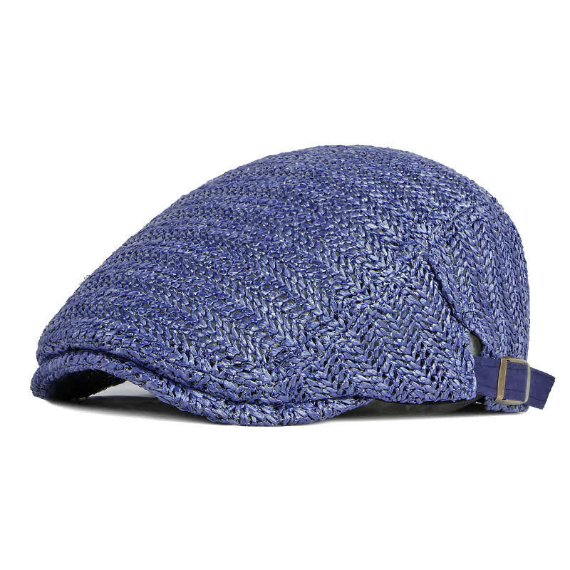 Summer Sunshade Weave Beret Cap - Image 13