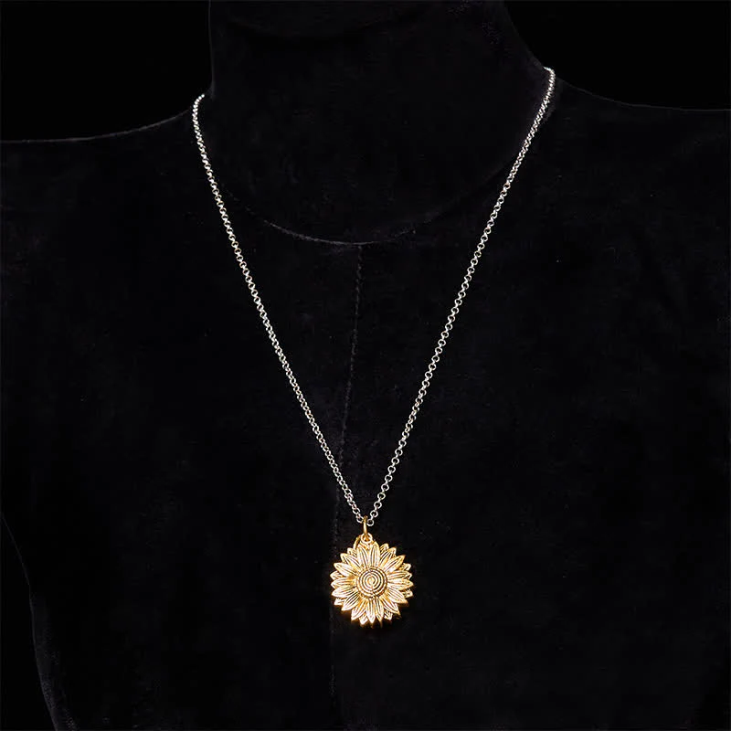 Sunflower Theme DIY Hidden Knife Belt Buckle Necklace Bracelet Bundle Set - Image 5