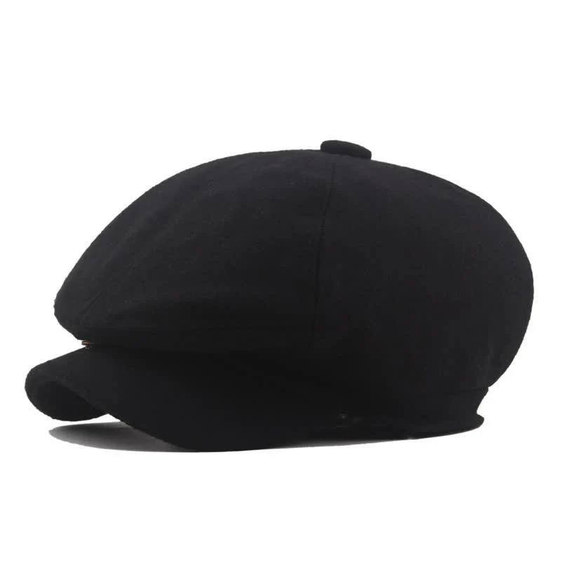 Timeless Vintage Classic Driving Cabbie Octagonal Beret Hat - Image 2