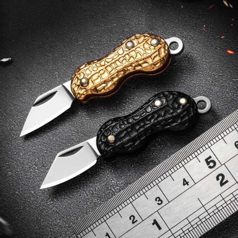 Tiny Cute Peanut Pocket Knife Keychain - Image 4