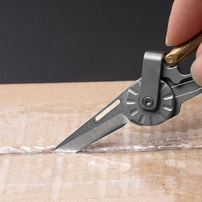 Titanium Alloy Folding Knife Climbing Keychain - Image 2