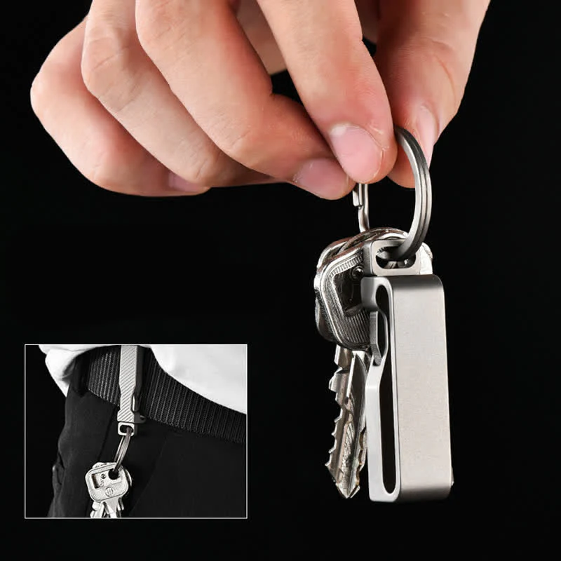 Titanium Quick Release Belt Clip Detachable Keychain - Image 2