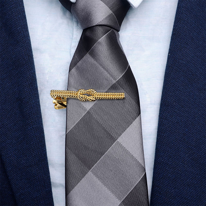 Twist Pattern Tie Clip For Daily Suit - Image 2