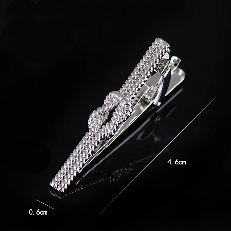 Twist Pattern Tie Clip For Daily Suit - Image 6