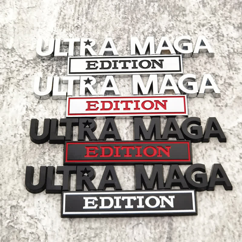 ULTRA MAGA EDITION Metal Sticker Car Badge - Image 2