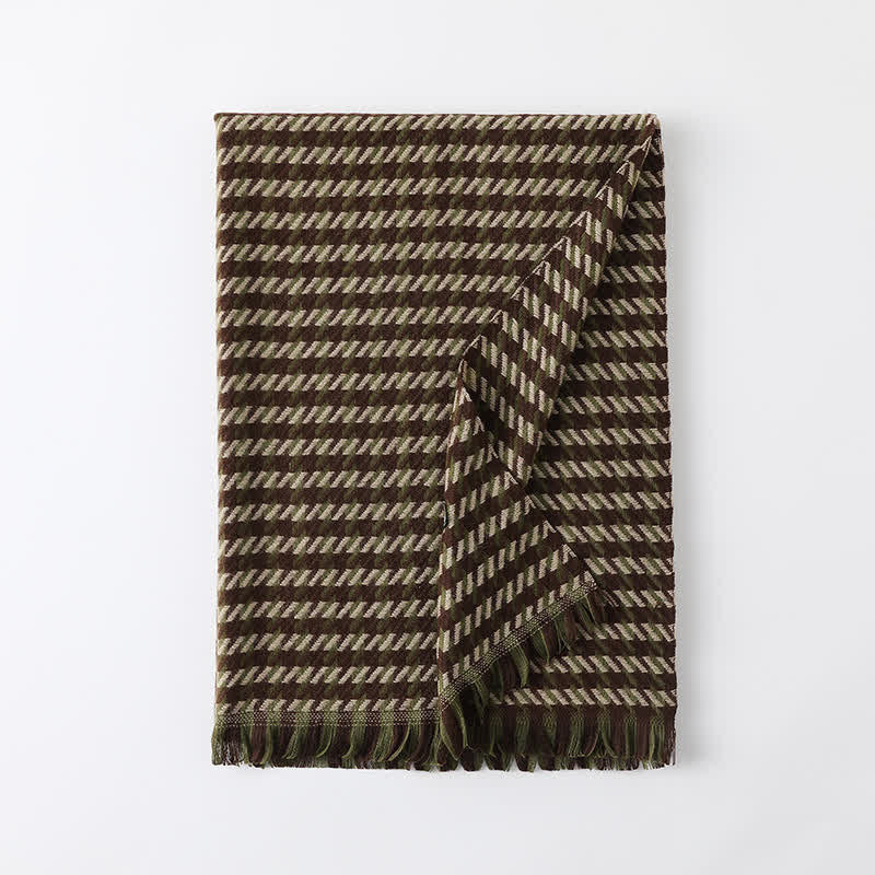 Unisex Classic Houndstooth Imitation Cashmere Scarf - Image 25