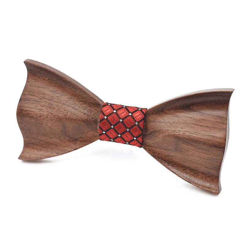 Unisex Creative Dark Wooden 3D Bow Tie - Image 8