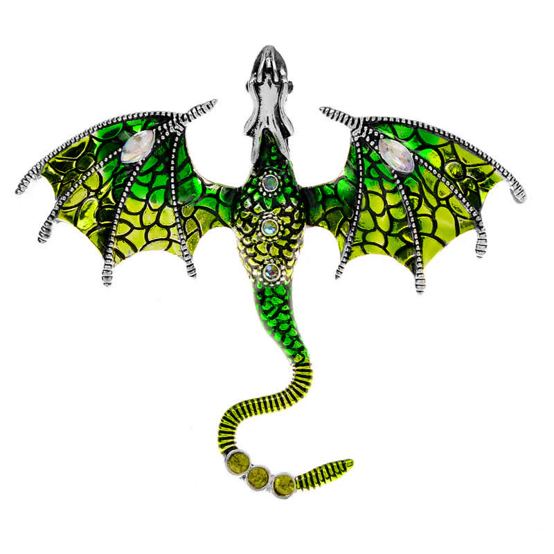 Unisex Legand Flying Dragon Brooch - Image 7