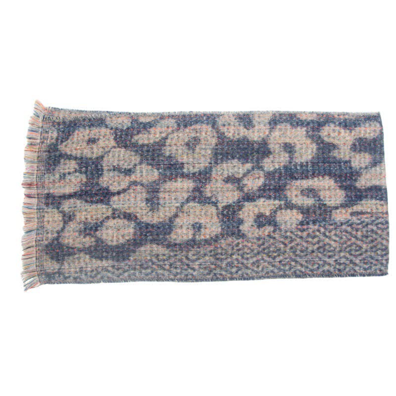 Unisex Pretty Leopard Print Short Fringe Scarf - Image 18