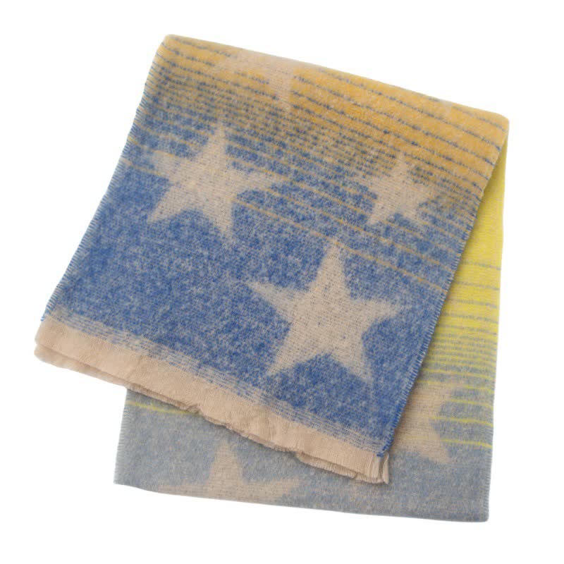 Unisex Thick Fashion Five Pointed Star Roving Scarf - Image 14