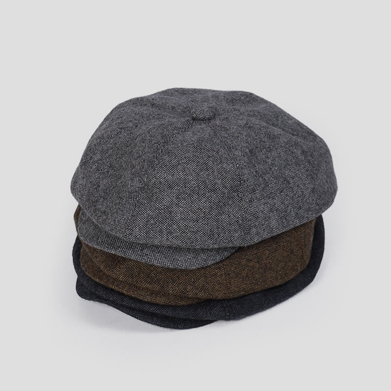 Unisex Winter Retro Personalized Beret Hat - Image 8