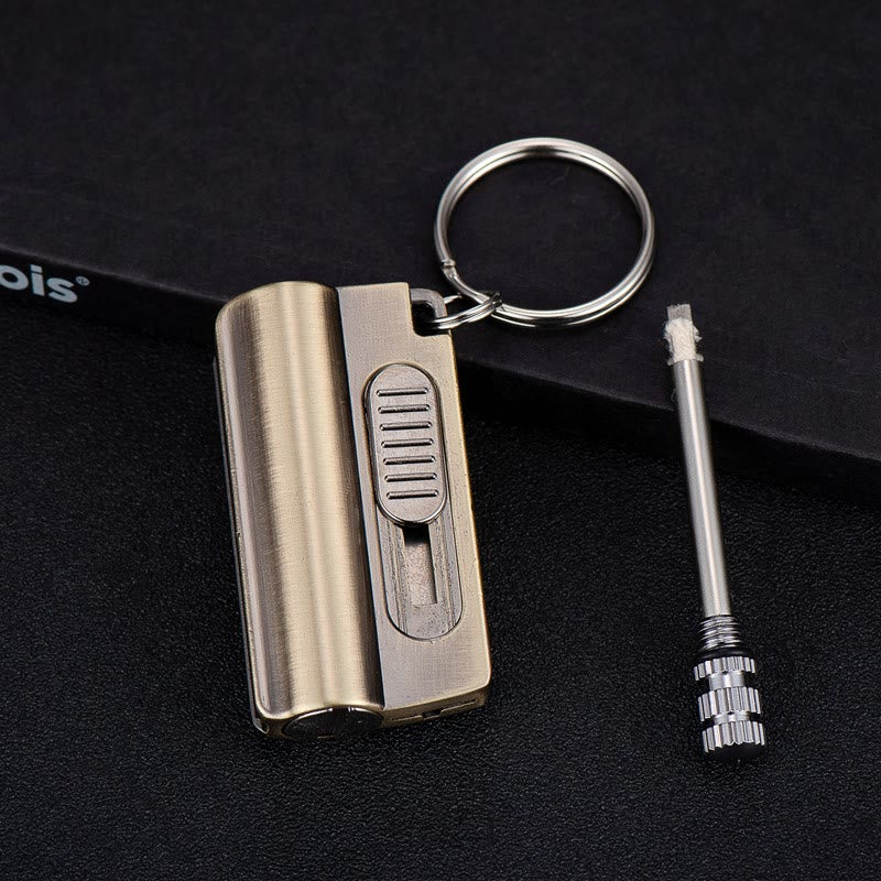 Utility Knife Box Opener Permanent Match Keychain Kerosene Lighter