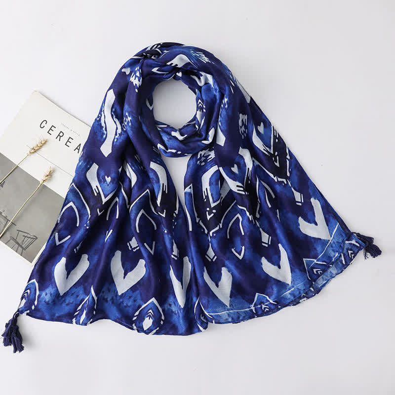 Vacation Style Beach Shawl Tassels Thin Scarf - Image 3