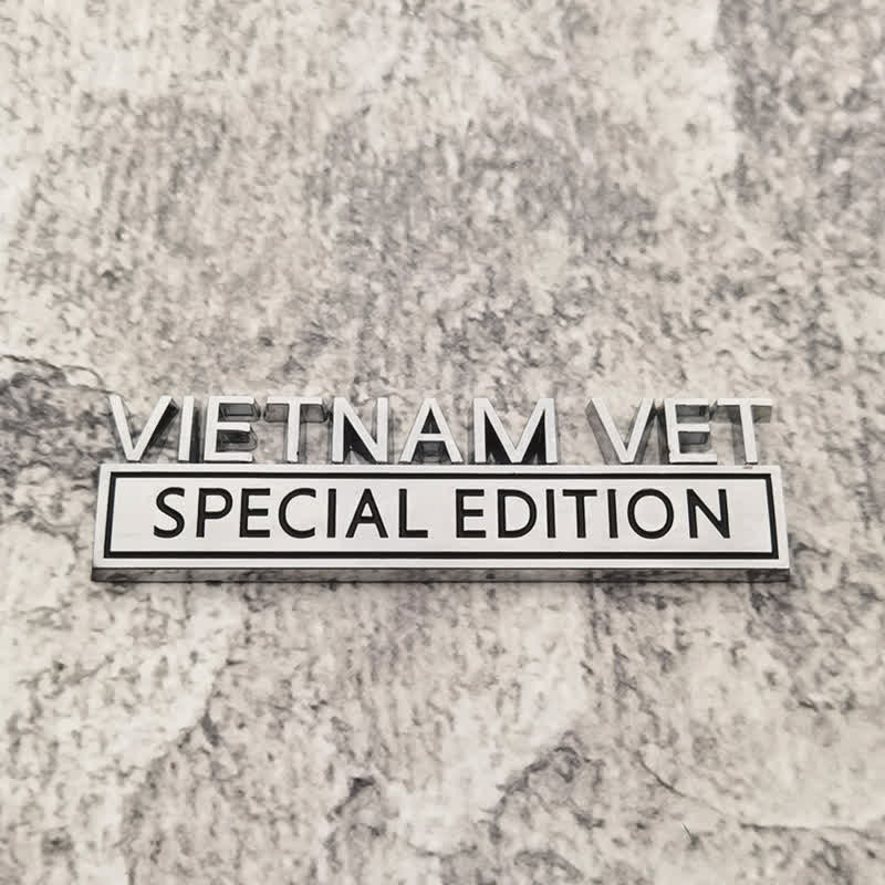 VIETNAM VET EDITION Metal Sticker Car Badge - Image 2