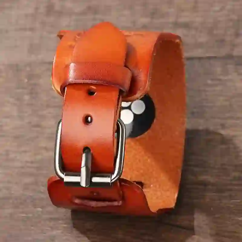 Viking Compass Dragon Totem Leather Watch Band - Image 8