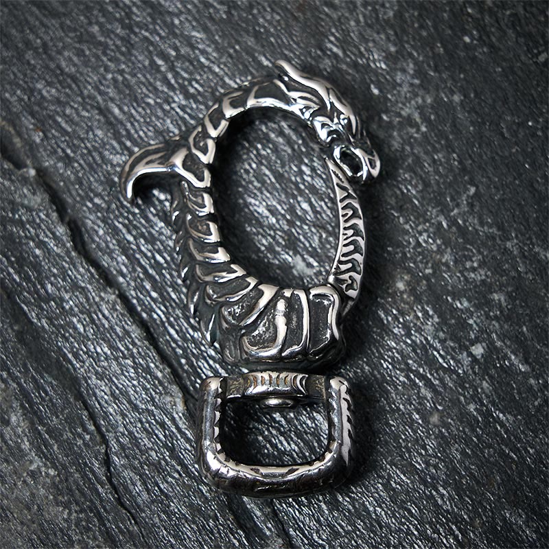 Vintage Antirust Dragon-shaped Rotatable Keychain - Image 5