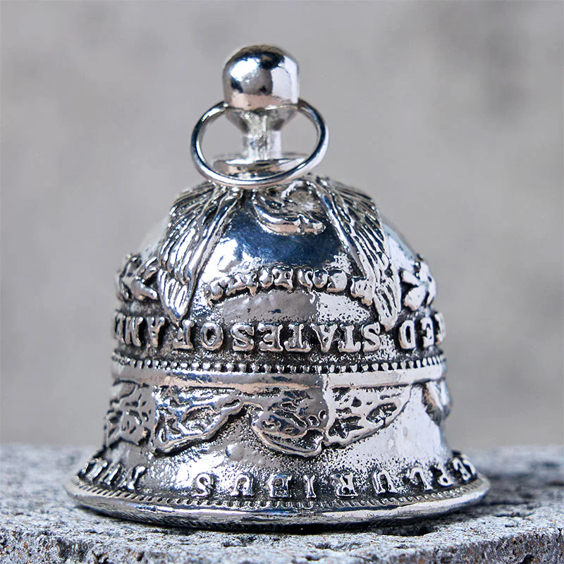 Vintage Morgan Silver Dollar Bell Keychain - Image 5