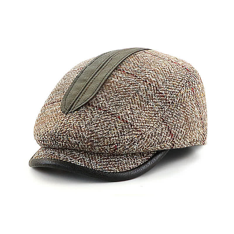 Vintage Painter Short Newsboy Brim Beret Cap - Image 9