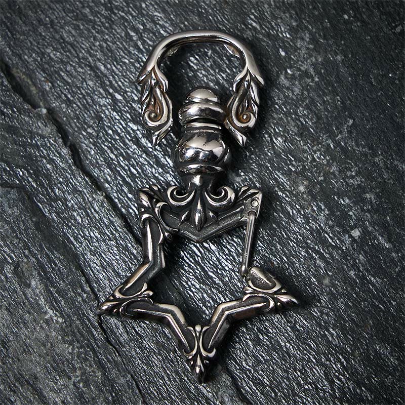 Vintage Polishing Anti-tarnish Rotatable Star Keychain - Image 5