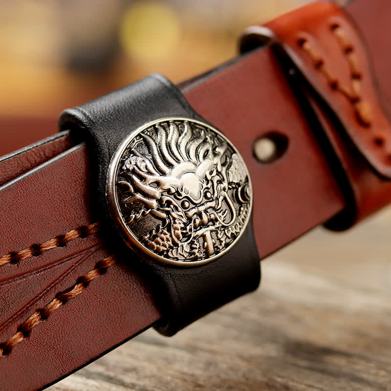Waist Decoration Real Leather Belt Loop Fixing Ring - Image 10