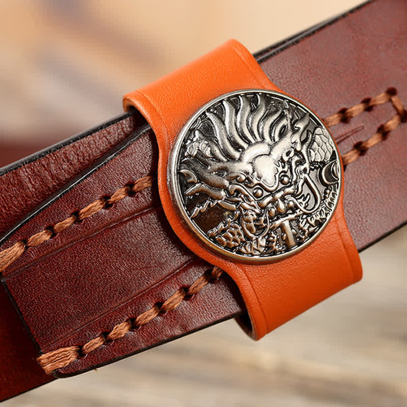 Waist Decoration Real Leather Belt Loop Fixing Ring - Image 16