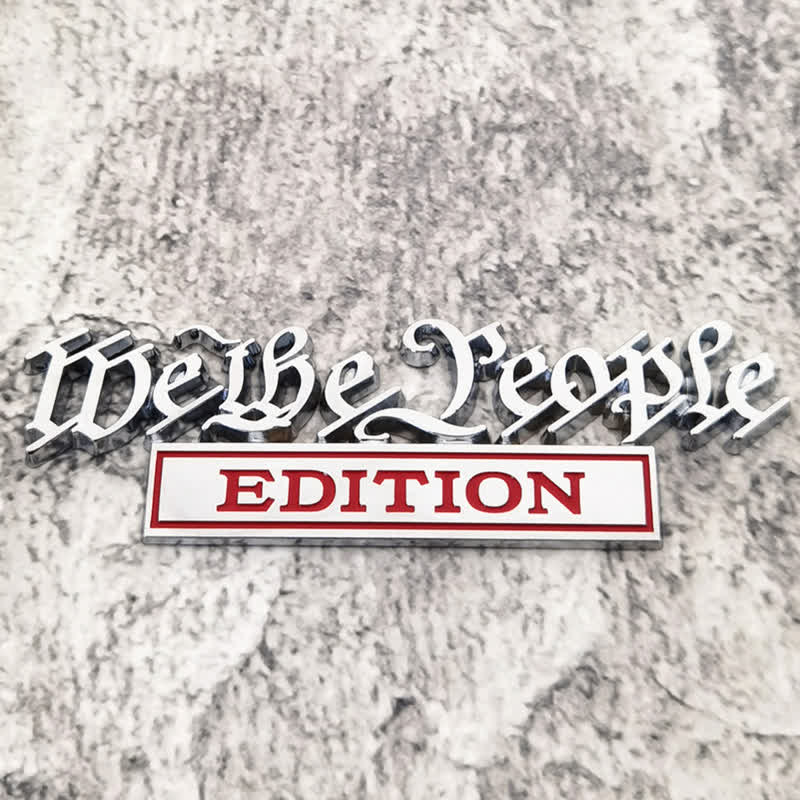 We The People EDITION Metal Sticker Car Badge - Image 4