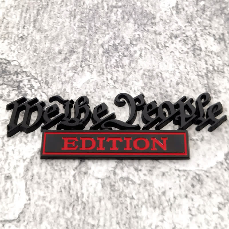 We The People EDITION Metal Sticker Car Badge - Image 5