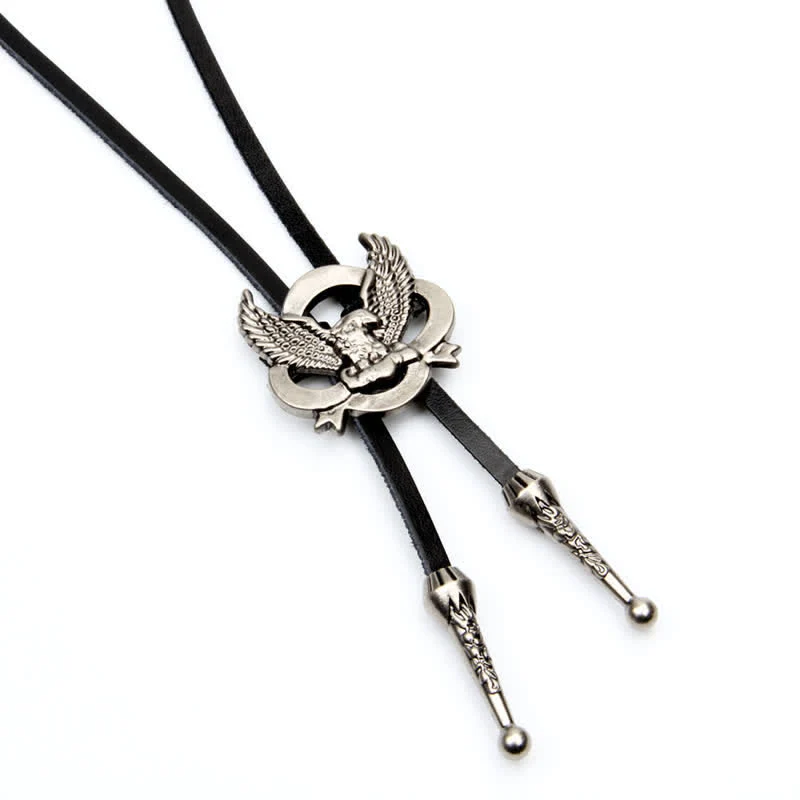 Western Charming Flying Eagle Bolo Tie - Image 6
