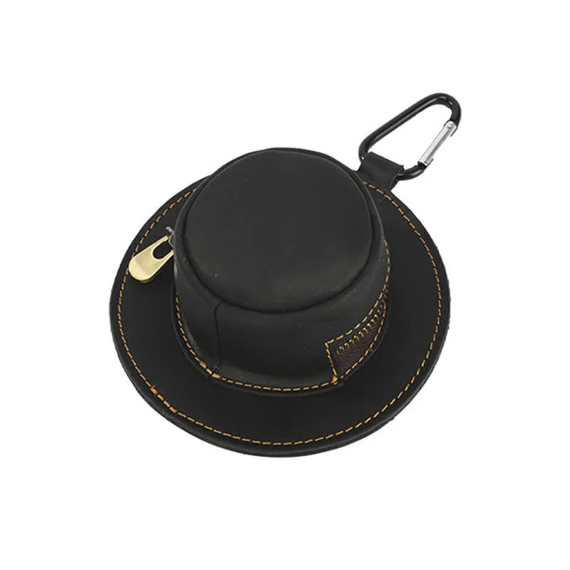 Western Cowboy Hat Shape Retro Coin Leather Bag - Image 10