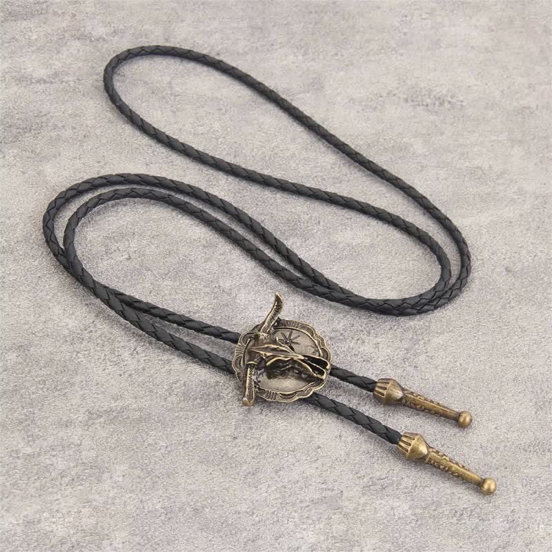 Wild Western Rodeo Bull Head Bolo Tie - Image 12