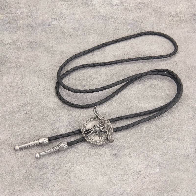 Wild Western Rodeo Bull Head Bolo Tie - Image 4
