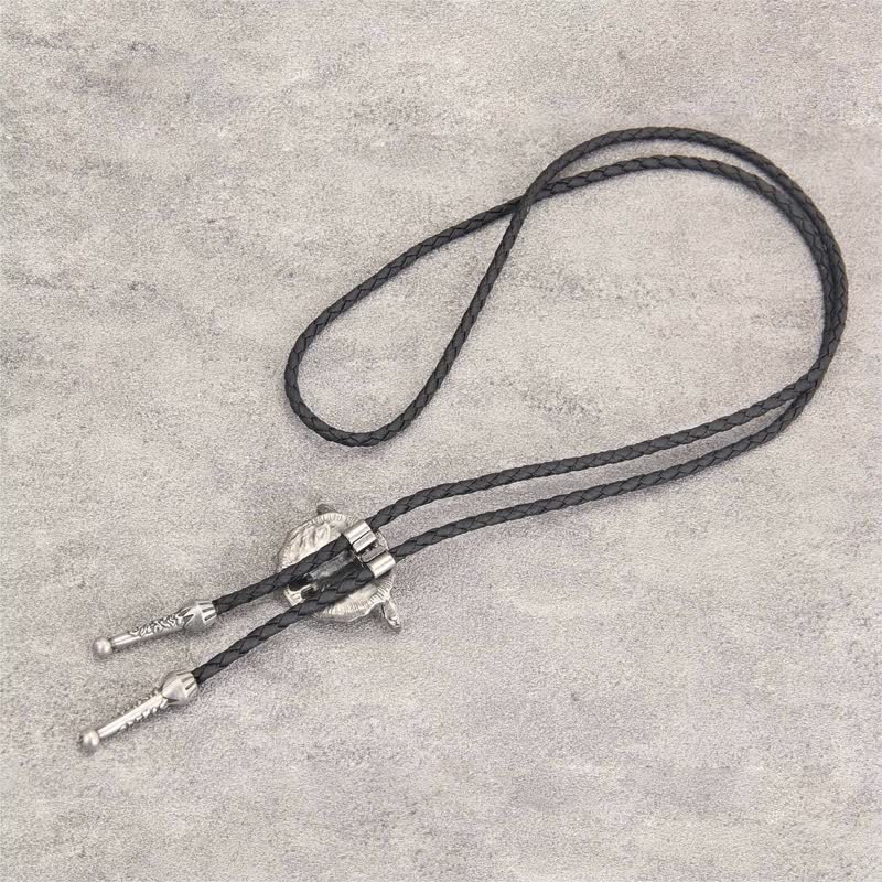 Wild Western Rodeo Bull Head Bolo Tie - Image 8