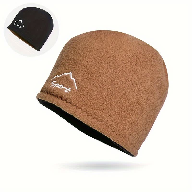 Windproof Polar Fleece Reversible Warm Hat - Image 4
