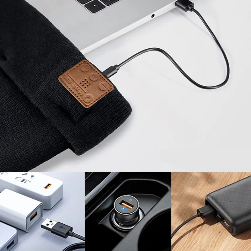 Winter Warm Music Bluetooth Beanie Hat with Lighting - Image 7