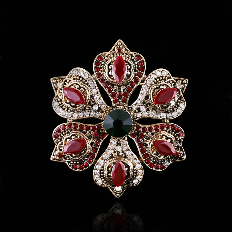 Women's Baroque Palace Crystal Brooch - Image 9