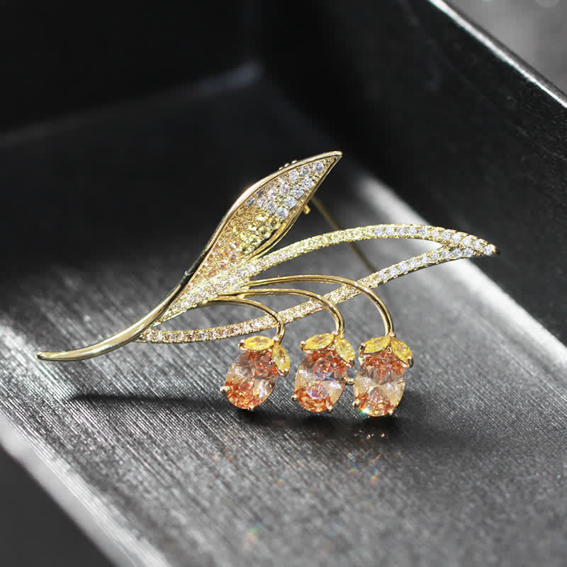 Women's Bellflower Lily Of The Valley Brooch - Image 4