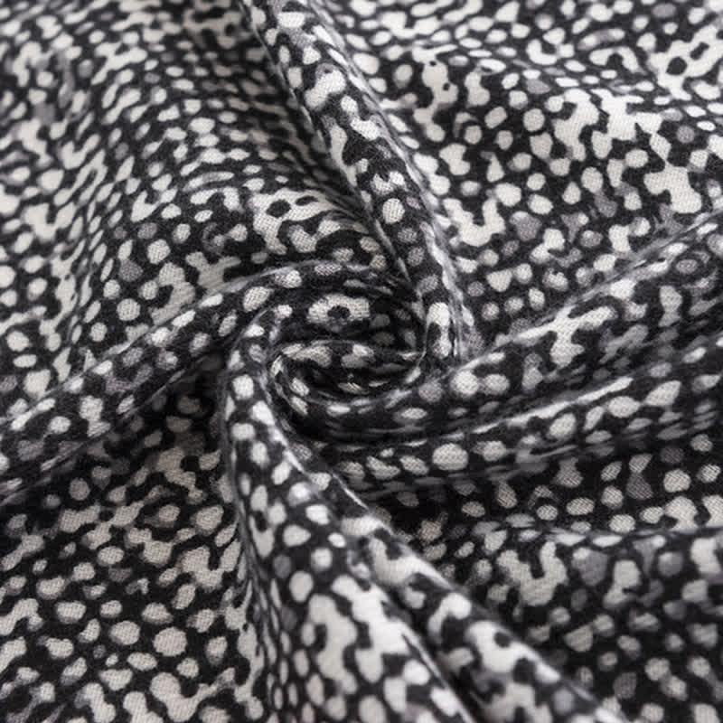 Women's Black Snake Skin Pattern Red Line Scarf - Image 5