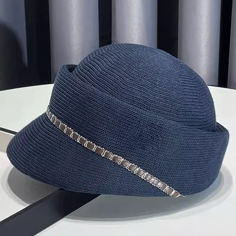 Women's Breathable Leather Webbing Decoration Equestrian Hat - Image 8