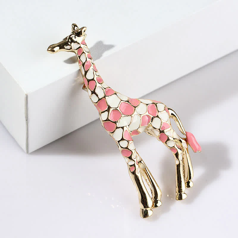Women's Cartoon Glossy Enamel Giraffe Brooch - Image 8
